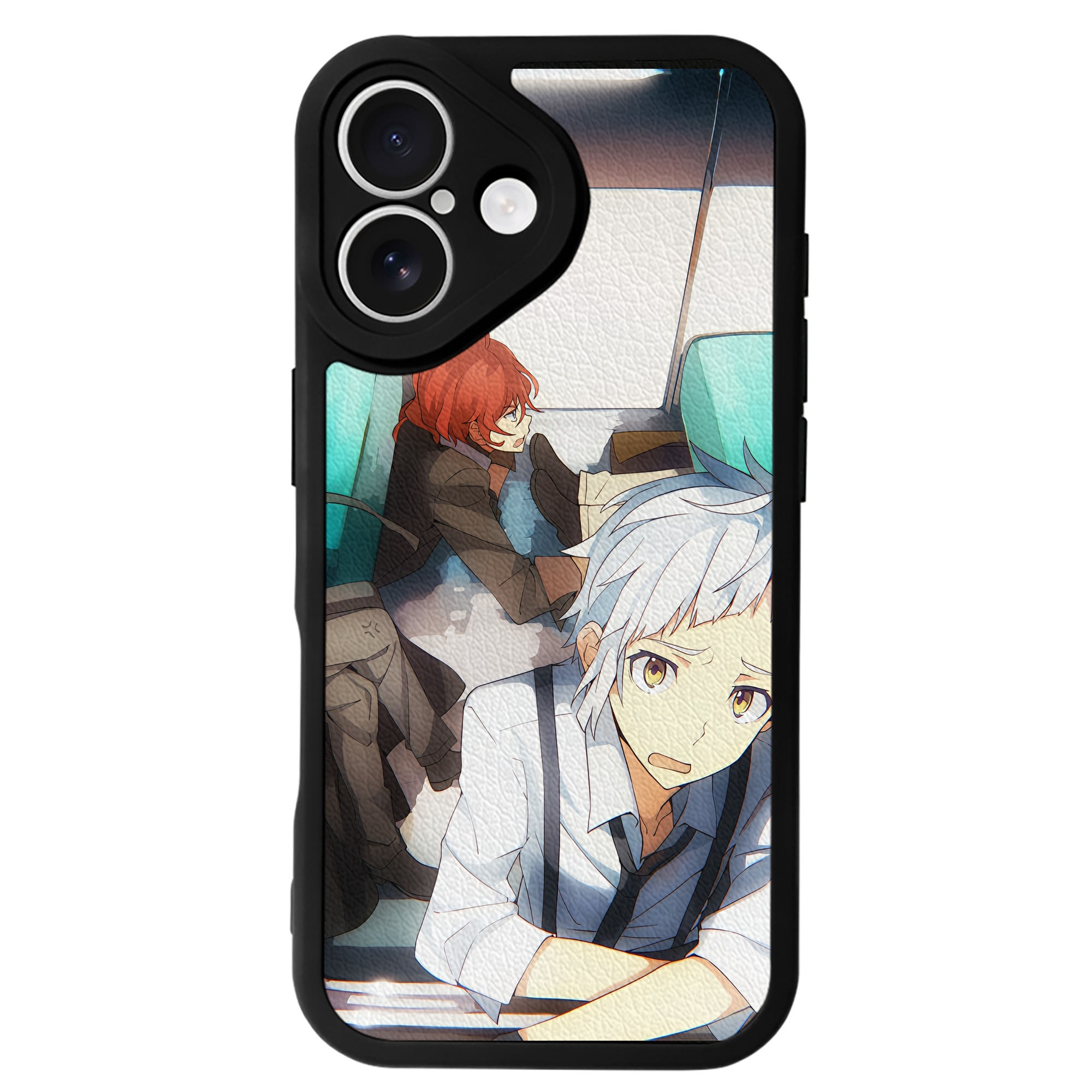 （画像用） 文豪ストレイドッグス Bungo Stray Dogs 【iPhone 16シリーズ対応】シリコンスマホケース（レザー調） 材質：シリコン